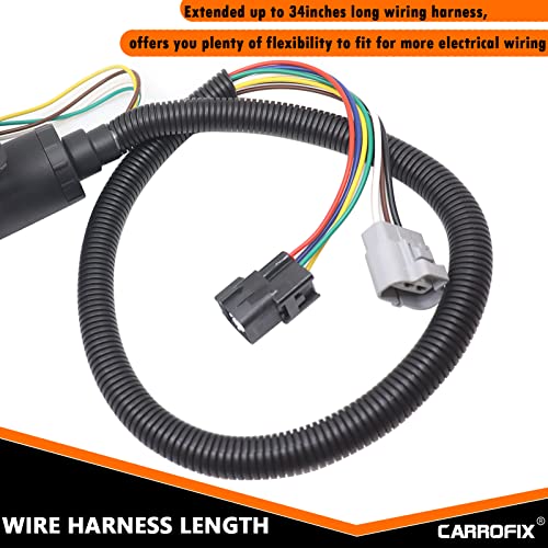 Carrofix Multi-Wrewing 7-Way i 4-pinski ravni priključak priključak prilagođeni kabelski kabelski svežanj za vozilo odgovara za 2003-2009
