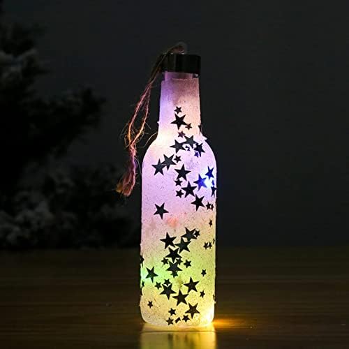 Wiahug Dekoracija božićnog drvca LED svjetla blistave malu bocu boca božićna atmosfera ukras