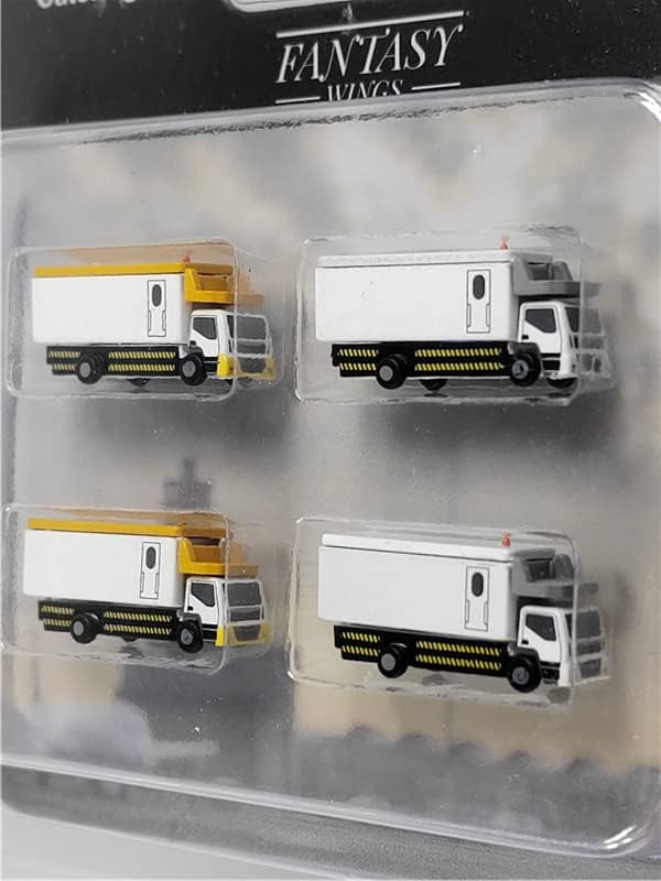 Fantasy Wings Airport Accession Catering Trucks Set od 4: 400 Diecast dodataka unaprijed izgrađeni model