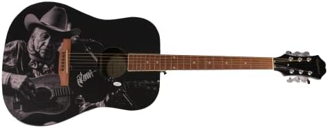 Ramblin Jack Elliott potpisao je autogram u punoj veličini, jedinstvenu prilagođenu Gibson Epiphone akustičnu gitaru s JSA provjerom