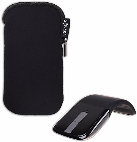 Crna neoprenska torbica s patentnim zatvaračem sa zaštitnim rukavom za nošenje torbica za miša s patentnim zatvaračem