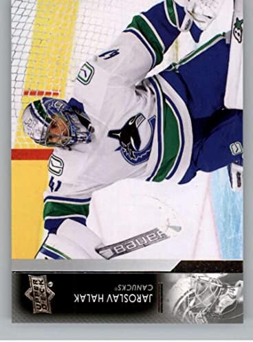 2021-22 Gornja paluba produžena 650 Jaroslav Halak Vancouver Canucks NHL Trgovačka karta hokeja