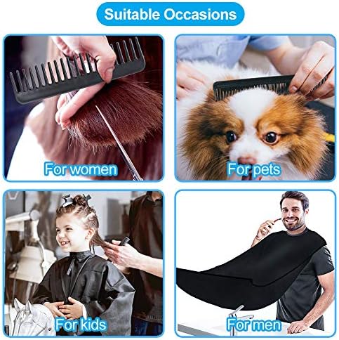 Luckit komplet za rezanje kose, 16 PCS Professional Frizure Skissors Postavite škare s 2 ogrtača, frizerske škare, češljenja, smicanja