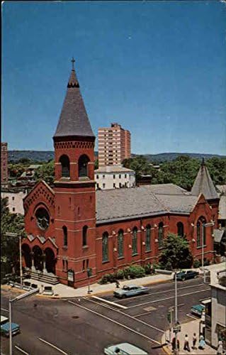 Poznata stara ciglana crkva Istočna narančasta, New Jersey NJ Originalna vintage razglednica