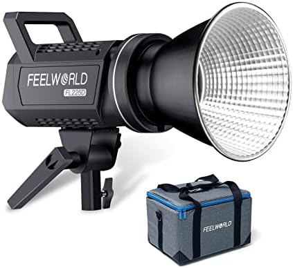 FeelWorld fl225d 225W dnevna svjetlost Video svjetlo i FSP90 90cm Parabolic Softbox, US 3 PRONG Plug kabel za napajanje
