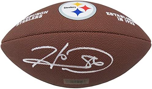 Hines Ward potpisao je Pittsburgh Steelers Wilson Brown Logo Football - Autografirani nogomet