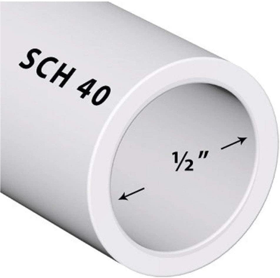 PVC cijev SCH40 1/2 inča bijele prilagođene duljine