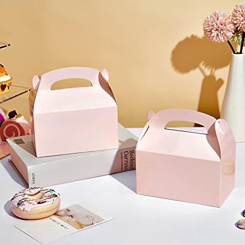 36 pakiranja rumenila ružičaste kutije za poslastice zabatne kutije kutije za zabave papirnate poklon kutije za dječji tuš, rođendan,