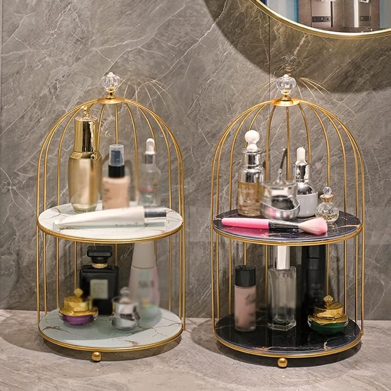Xjjzs stalak za odlaganje šminke stalak za spremanje kupaonice pult polica polica za usne parfem kozmetika za pohranu kozmetika