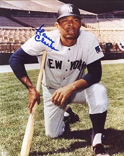 Horace Clarke Autografirani/originalni potpisani 8x10 fotografija prikazuje ga s New York Yankeesima