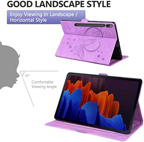 Galaxy Tab S8 Plus 2022/S7 Fe 2021/S7 Plus 2020. Samsung 12,4 inčni futrola tableta, DTECK multi-kutnice za gledanje folije za stajalište