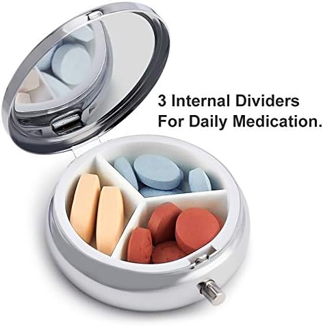 Kutija za organizatore tableta spremnik za tablete od bundeve Prijenosni dnevni držač tableta kutija za pohranu lijekova 5 cm