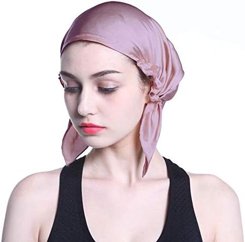 Dongxing svileni kapu za spavanje za žensku njegu kose, svilena svilena mekana glatka noćna motora za dugu kosu