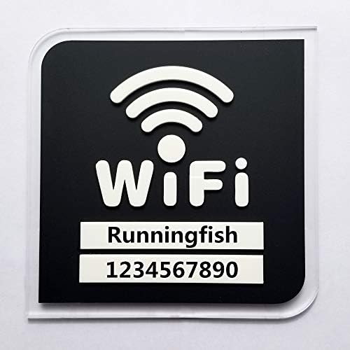 Runningfish Moderni američki stil svijetle tiskanje WiFi Sign WiFi naljepnice za lozinku /wifi naljepnice