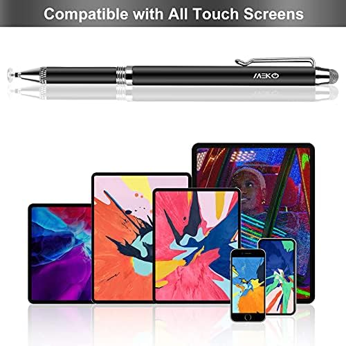 Olovke olovke za iPad, 2 pakiranja MEKO 3-u-1 visoke osjetljivosti Univerzalni olovka olovke za ekrane Fortuch, iPhone, Samsung Galaxy,