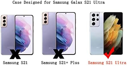 Vanipuff magnetska futrola za Samsung Galaxy S21 Ultra 5G [Kompatibilno s Magsafe] Luksuzno oblaganje Slatko ljubav Srce Soft Silicone
