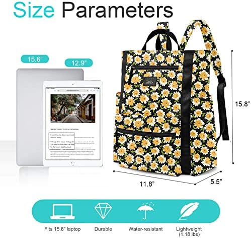 Basicpower Laptop Ruksak za žene muškarce, lagana torba na fakultetskoj školi Putovanje casual DayPacks odgovara 15,6 inčnom bilježnici