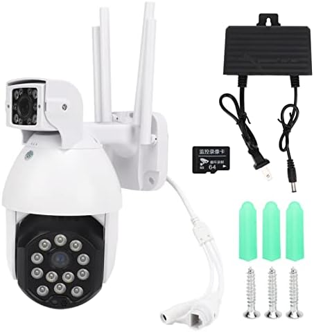 Raguso Security Camera, App Control Wireless CCTV US Plug 100-240V s svjetlom za projekte
