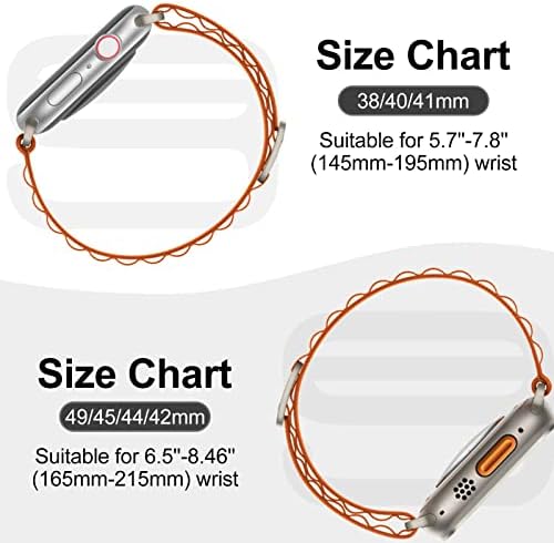 Alpine petlja kompatibilna za Apple Watch Band Ultra 38 mm 40 mm 41 mm 49 mm 45 mm 44 mm 42 mm, za najlon Sport solo petlja od tkanog