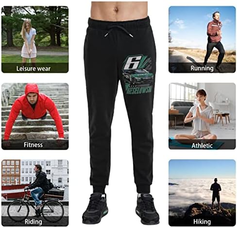 Setzy Brad Keselowski 6 Sweatpants muški flece casual joggers atletski staza hlače s džepovima