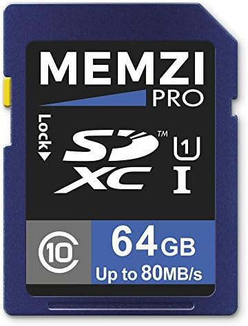Memorijska kartica MEMZI PRO 64 GB Class 10 80 MB/s SDXC memorijske kartice za digitalni fotoaparat Panasonic Lumix DMC-GH3, DMC-GH3A,