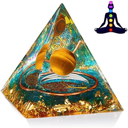 Orgonit zacjeljivanje kristala i kamene orgone piramida zlatna sfera životno stablo blance čakre piramida Meditacija pomaže spavanju,