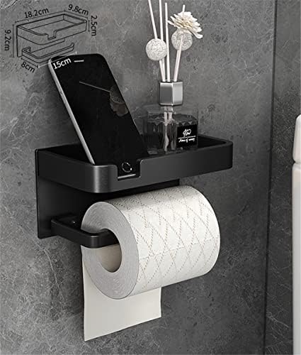 Držač papira za kupaonicu aluminijski držač role polica za telefon stalak za ručnike za mobitel Držač toaletnog papira kutija za tkivo