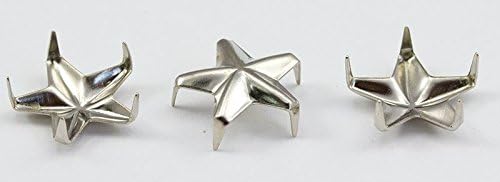 Allstarco Veličina 30 6 mm srebrna zvijezda nokte 5 zupčanih non hrđanja - 200 komada