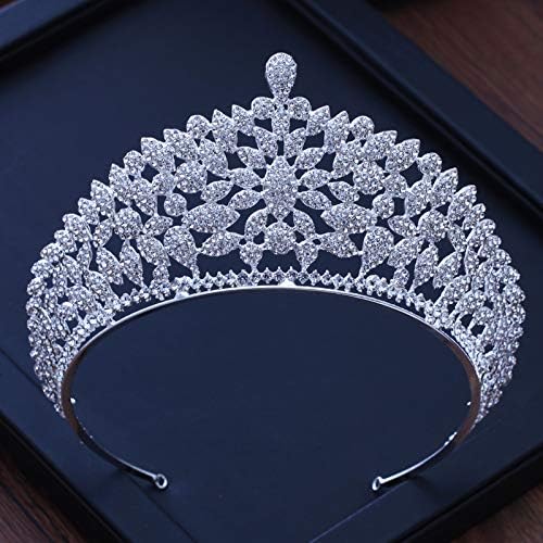 nakit za kosu kruna tijara za žene srebrna boja zlatne kristalne krune tijara Nevjesta Moda Za Vjenčanje kruna pokrivala za glavu vjenčani