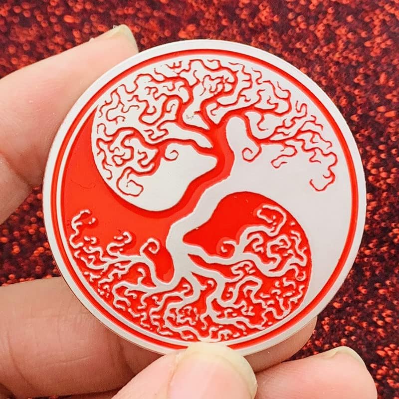 Kinesko Yin i Yang Tree of Life Zlatno prikupljanje prikupljanja medalja kovanice Četiri svete zvijeri zlatnici kovanice igraju kovanice