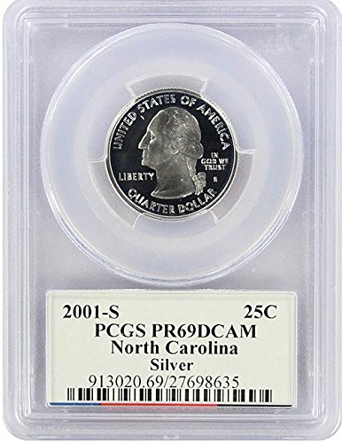 2001. godine Silver Proof Trock North Carolina, PR-69 PCGS