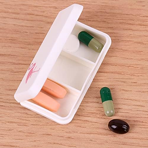 Dnevna kutija za tablete, Vodootporni organizator lijekova, držač vitamina, mini spremnik za lijekove za putovanja - 3 pretinca-e-mail