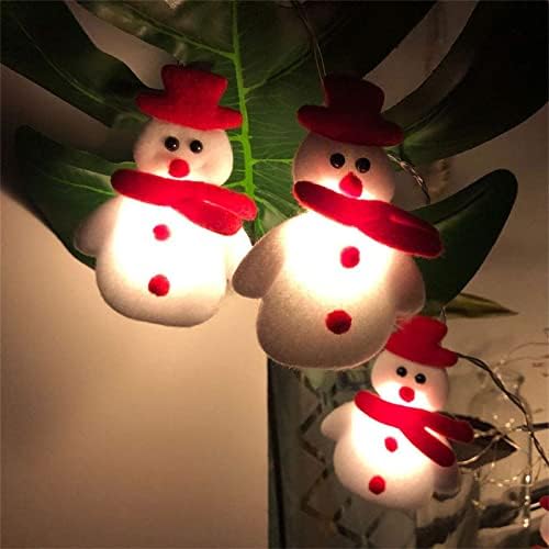 Knete božićno drvce Festival za zabavu za zabavu privjesak LED Snowman String lampica za božićno drvce Festival Festival za zabavu