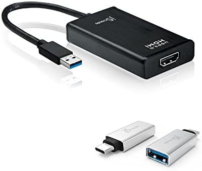 J5Create USB Type-A 3.0 do HDMI Adapter za prikaz + USB C u USB Type-A adapter