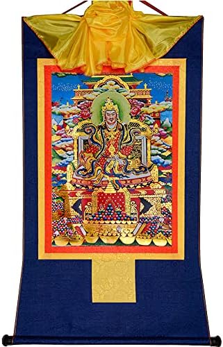 Gandhanra kralj Gesar, tibetanska Thangka Slikarska umjetnost, budistička brokada Thangka, Buddha Tapiserija s pomicanjem