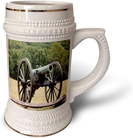 3Drose Civil War Cannon - Stein Mug, 18oz, 22oz, White
