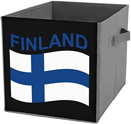 Oznaka Finskog platna za sastavljanje kanti za skladištenje košara košara košara s ručkama za automobil kućnog ureda