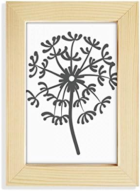 Dithinker cvjetna biljka obrisa maslačka radna površina zaslona fotografija okvir slika art slikanje 5x7 inč