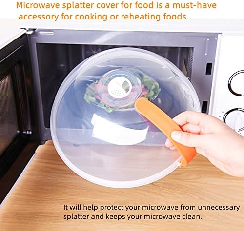 Poklopac Mikrovalne pećnice za hranu s ručkom za hvatanje, plastični poklopac Mikrovalne pećnice kako bi se spriječilo prskanje hrane,