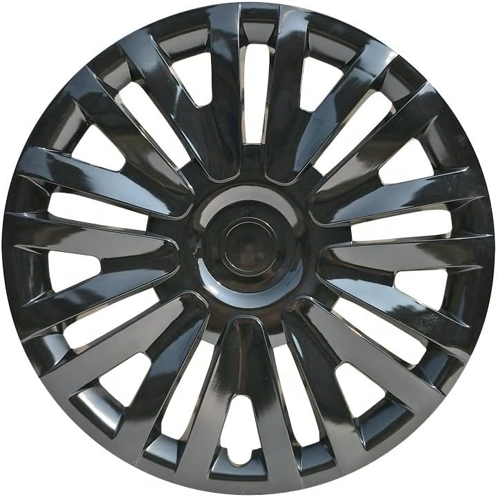 Copri set od 4 kotača 15-inčni crni hubcap Snap-on odgovara Citroen