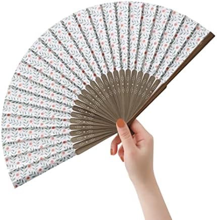 Ručni ventilator bambusova zvijezda tiskani preklopni ventilator pamuk za zabavu vjenčanog poklon list