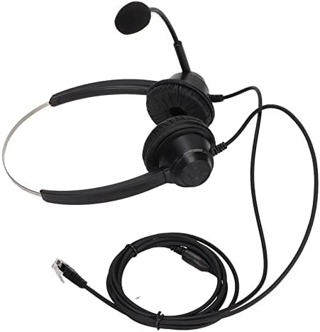 Binauralne telefonske slušalice za slušalice s crnim dvosmjernim slušalicama za poništavanje buke za internetske pozivne centre za