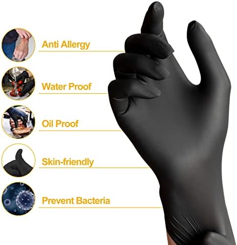 Ogromne nitrilne rukavice 4mil ispitne rukavice bez praha, bez lateksa, bez upotrebe rukavica za jednokratno čišćenje 100 brojanja