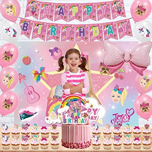 108pcs rođendanski ukrasi za rođendanske zabave za djevojčice s natpisima viseći vrtlog ukras za torte cupcake Pozadina naljepnice