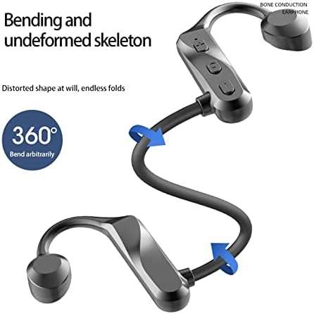 Slušalice bežične kosti, slušalice s otvorenim uhom Bluetooth 5.0 slušalice IPX5 vodootporne sportske slušalice, ugrađeni mikrofon