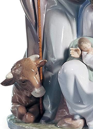 Lladró radosni događaj božićnice figurice. Porculan lik svete obitelji.