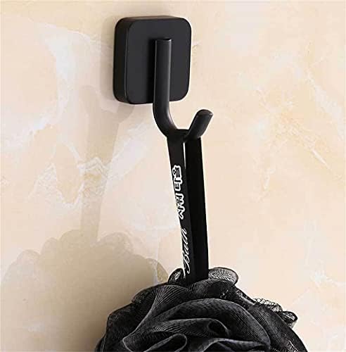 FSYSM 1 PCS Kuka ručnika od nehrđajućeg čelika Crna matirana kuhinjska vješalica za odjeću Kuka Zidna kuka za ručnike za kupaonice