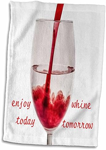 3Drose Slika uživanja danas cviljenje sutra s crvenim vinom - ručnicima