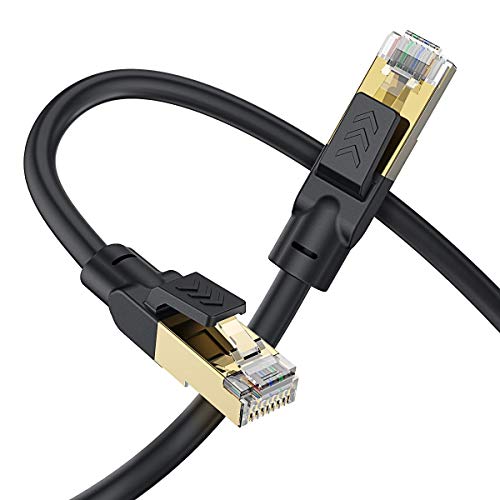CAT 8 Ethernet kabel 10 ft, teški ethernet kabel Internet kabel LAN kabel velike brzine Ethernet kabeli - brži od cat7/cat 6e ethernet