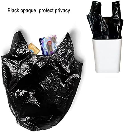 Male vreće za smeće, jake crne vreće za smeće, kompaktna obloga za smeće bez mirisa, pogodna za spavaću sobu, kućnu kuhinju, 6 galona,